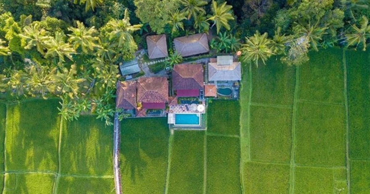 Retreat in between rice fields